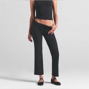 NWT SKIMS COTTON JERSEY LOW RISE SLIM CROP PANT